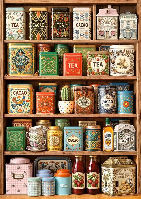 CherryPazzi - A Treasury of Tins - 1000 Piece Jigsaw Puzzle
