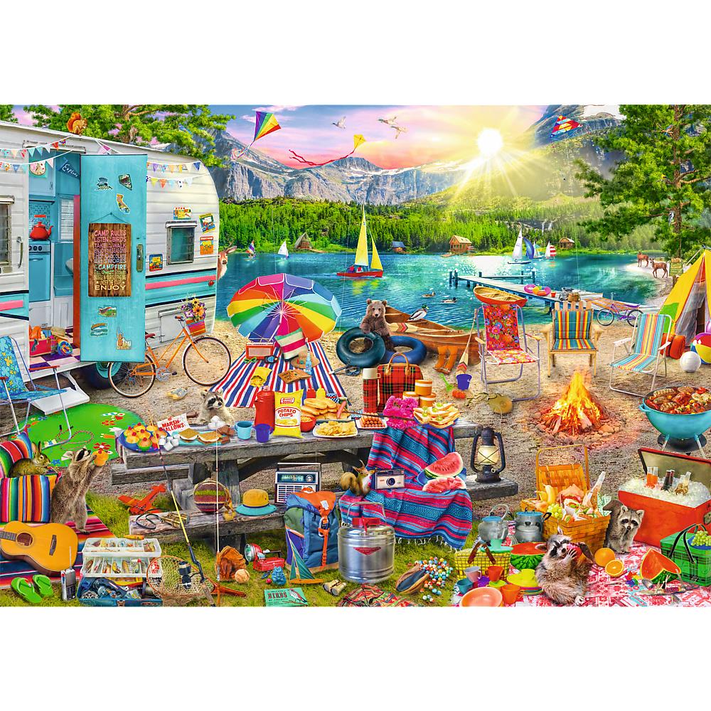 Trefl - Hidden Shapes - Motorhome Trip - 1000 Piece Jigsaw Puzzle