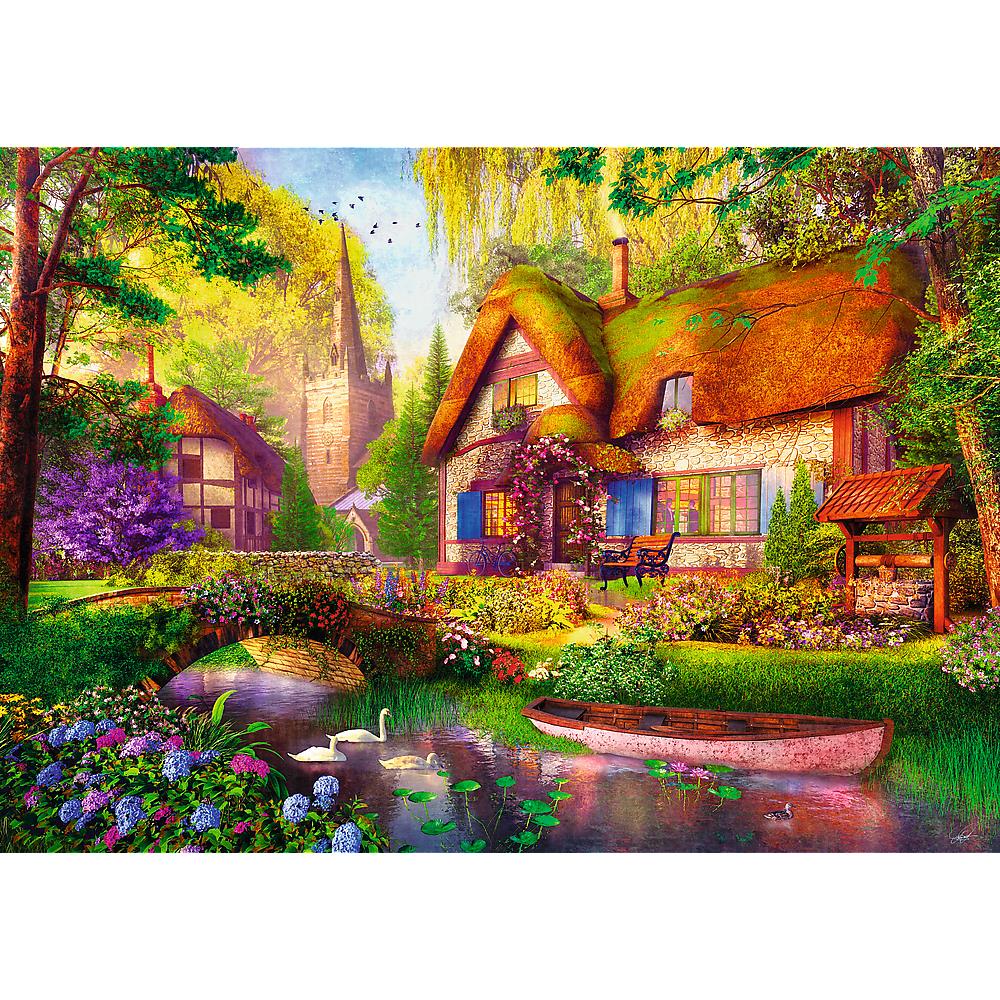Trefl - Tea Time - The Woodland Cottage - 1000 Piece Jigsaw Puzzle