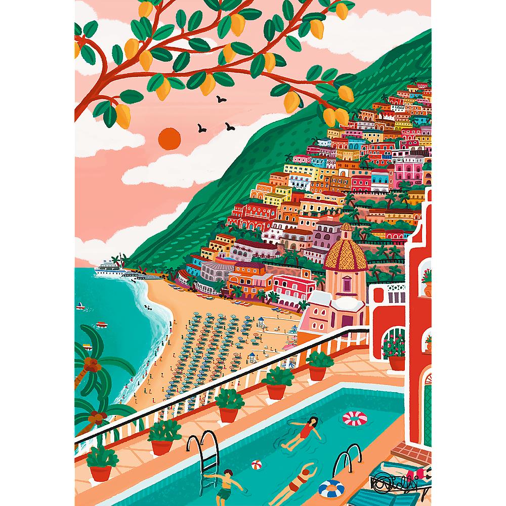Trefl - The Art of Colour - Positano - Italy - 1000 Piece Jigsaw Puzzle