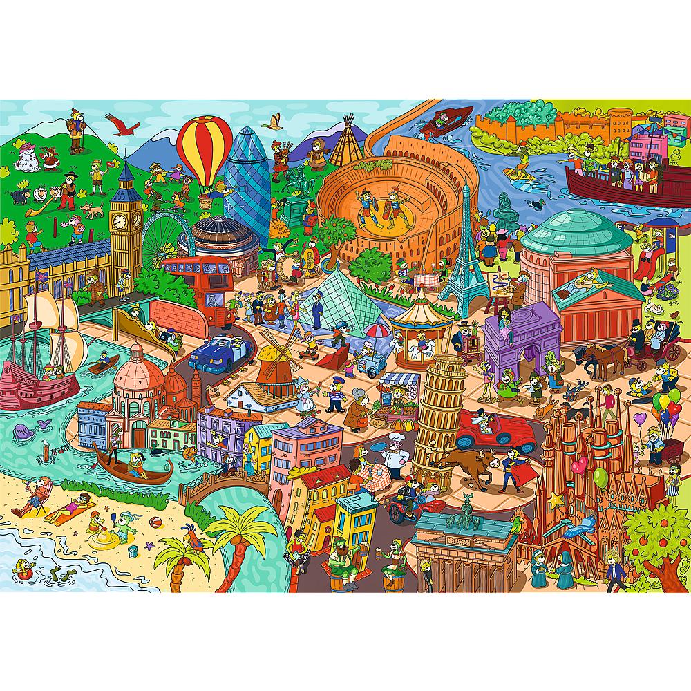 Trefl - Spy Guy Lost Items - Europe - 500 Piece Jigsaw Puzzle