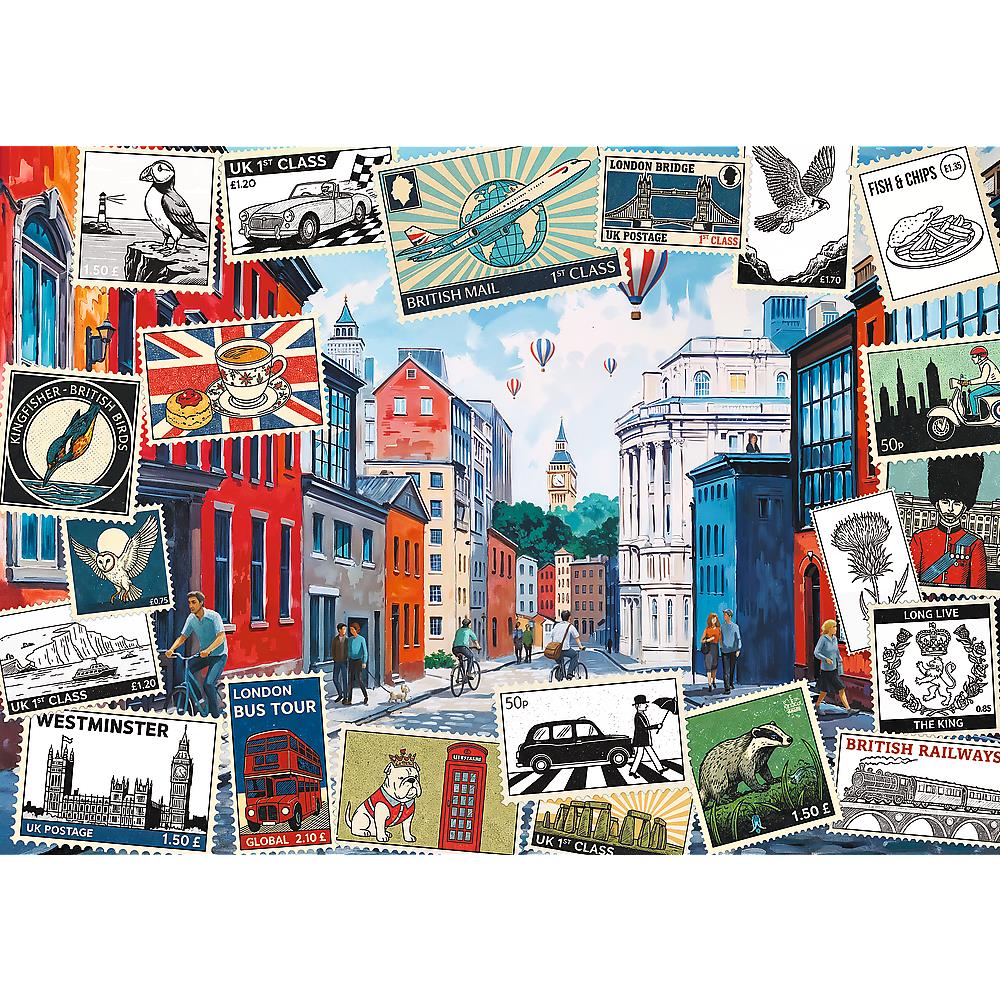 Trefl - Greetings from London - 500 Piece Jigsaw Puzzle