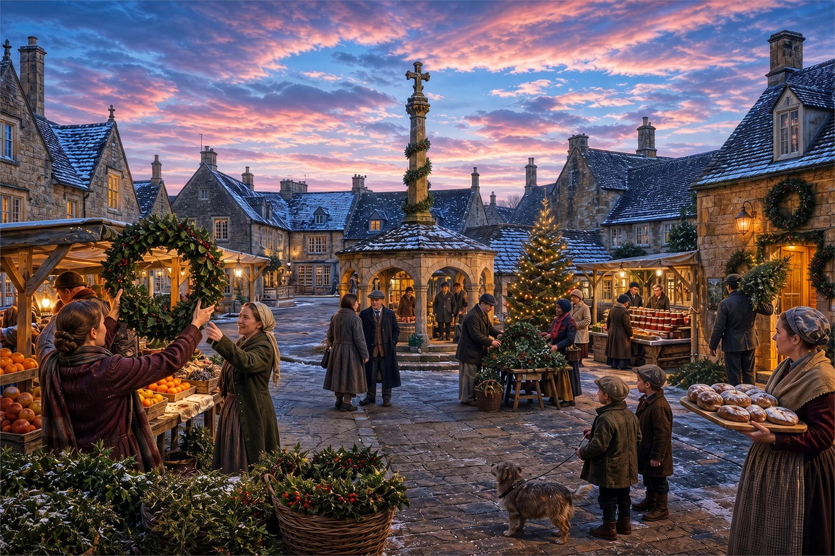 Heritage Jigsaws - The Christmas Market - 1000 Piece Jigsaw Puzzle