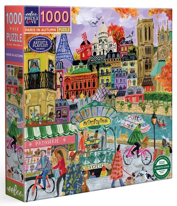 Eeboo - Paris in Autumn - 1000 Piece Jigsaw Puzzle