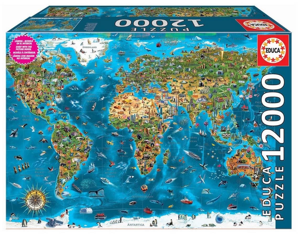 Educa - Wonders Of The World - 12600 Piece Jigsaw Puzzle