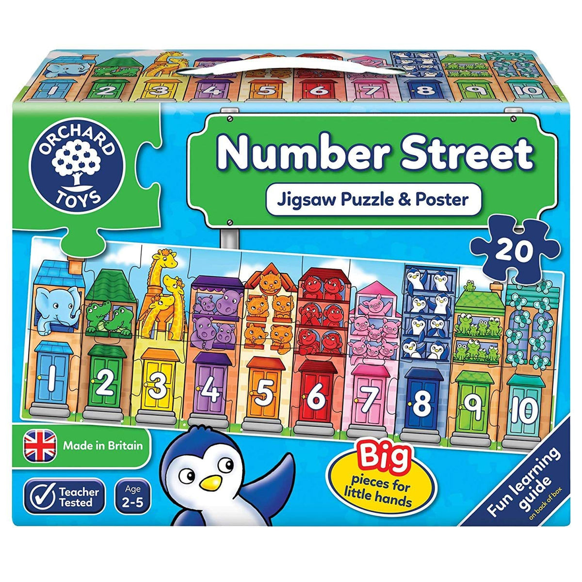 Orchard Toys - Number Street 20 Pieces