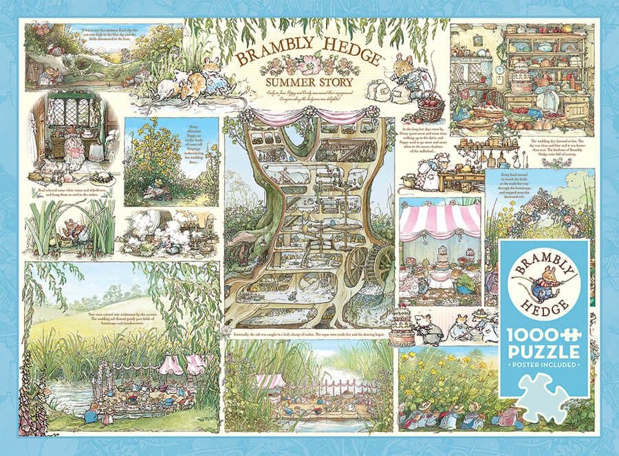 Cobble Hill - Brambly Hedge Summer Story - 1000 Piece Jigsaw Puzzle