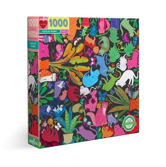 Eeboo - Cats At Work - 1000 Piece Jigsaw Puzzles