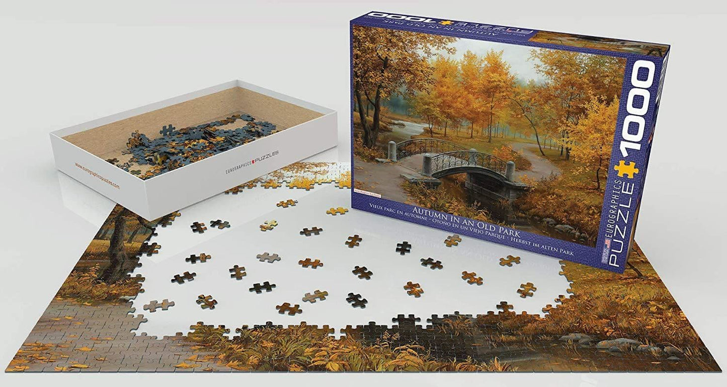 Eurographics - Autumn in an Old Park - 1000 Piece Jigsaw Puzzle