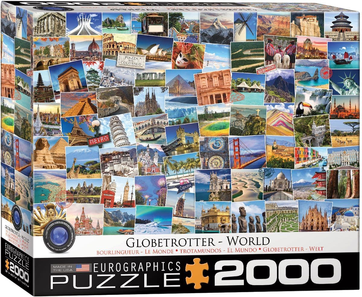 Eurographics - Globetrotter World - 2000 Piece Jigsaw Puzzle