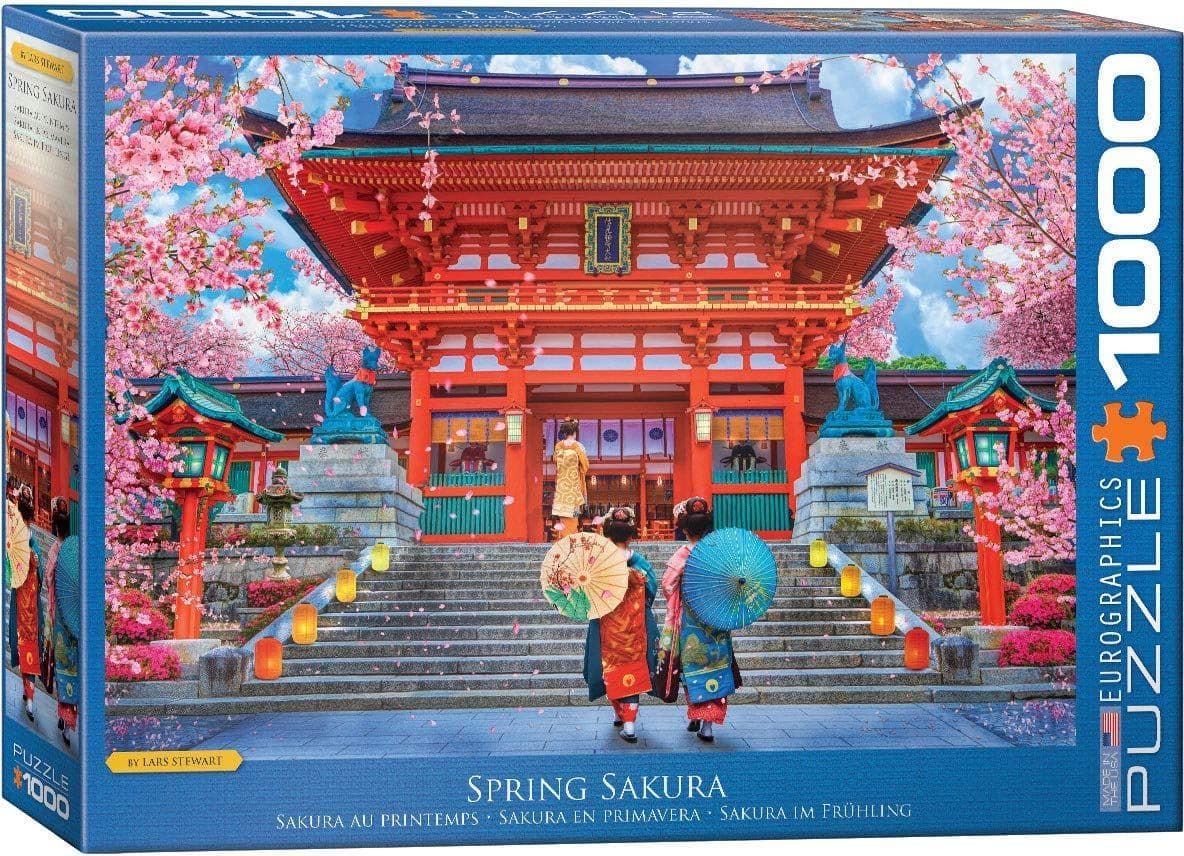 Eurographics - Spring Sakura - Lars Stewart - 1000 Piece Jigsaw Puzzle