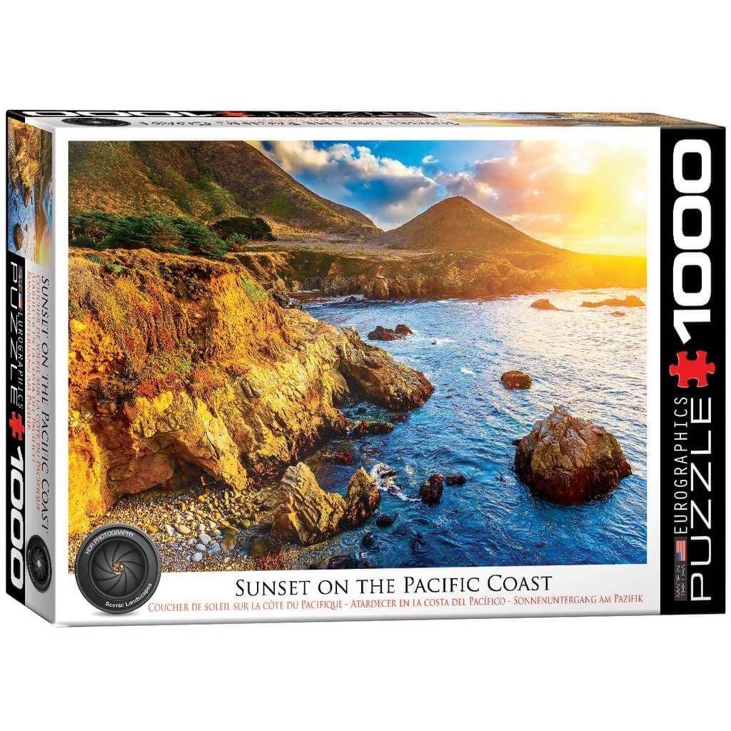 Eurographics - Sunset on the Pacific Coast - 1000 Piece Jigsaw Puzzle