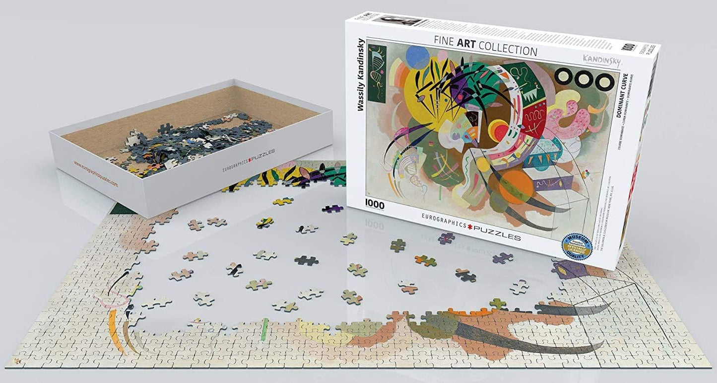 Eurographics - Wassily Kandinsky - Dominant Curve - 1000 Piece Jigsaw Puzzle