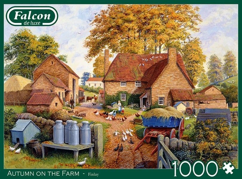 Falcon de luxe - Autumn on the Farm - 1000 Piece Jigsaw Puzzle