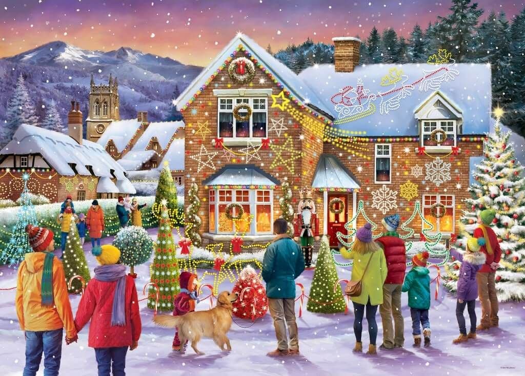Christmas Puzzle Christmas 1000 Pieces Jigsaw Puzzles One-piece