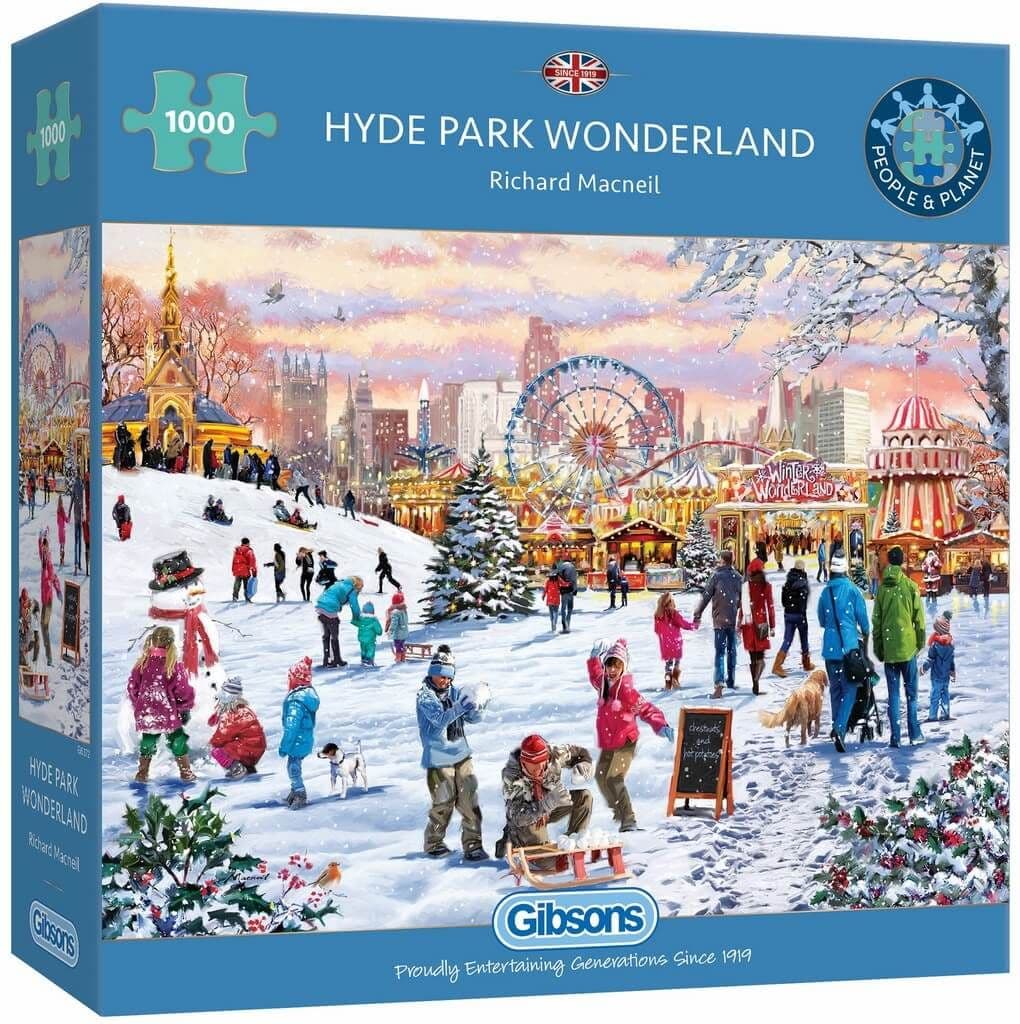 Gibsons - Hyde Park Winter Wonderland - 1000 Piece Jigsaw Puzzle