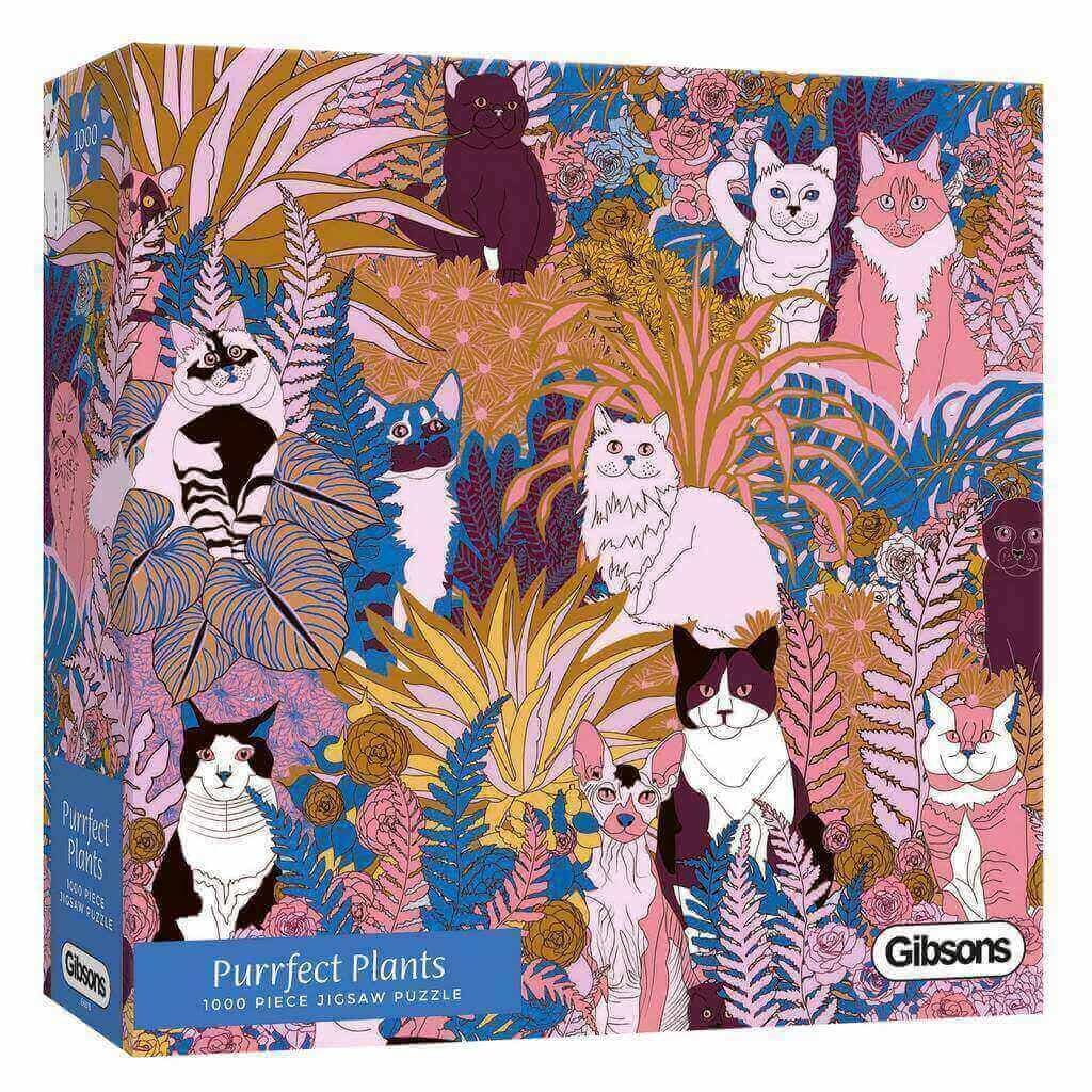 Gibsons - Purrfect Plants - 1000 Piece Jigsaw Puzzle