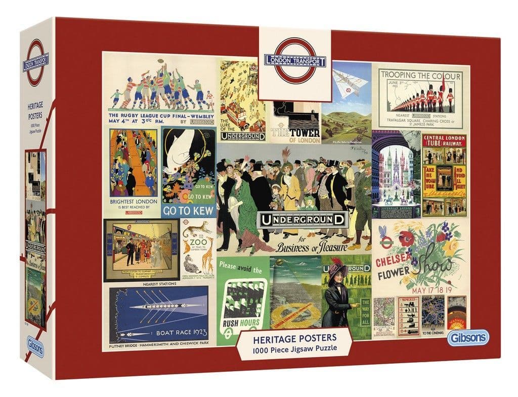 Gibsons - TFL Heritage Poster - 1000 Piece Jigsaw Puzzle
