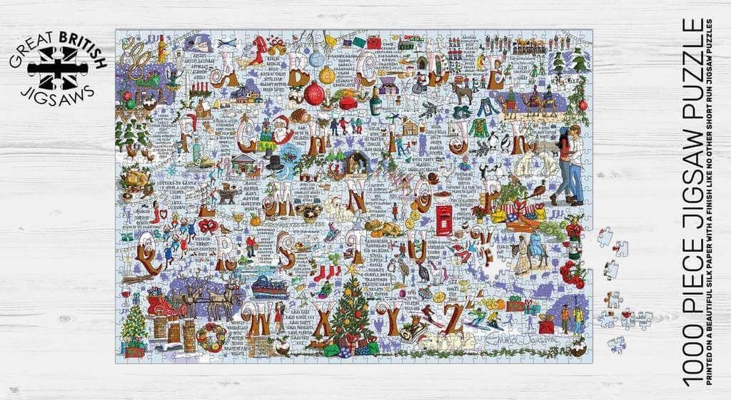 Emma Joustra - Christmas A-Z - 1000 Piece Jigsaw Puzzle