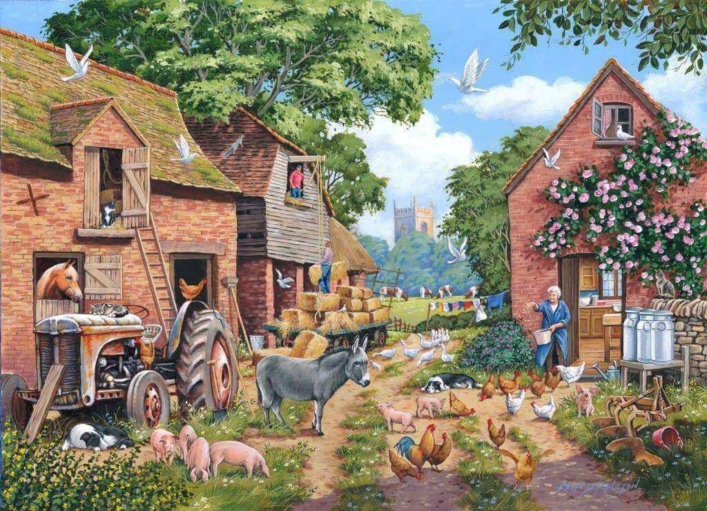 House of Puzzles - Farm Focus No 24 - Find the Difference - 1000 Piece Jigsaw Puzzle