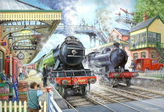 House of Puzzles - Train Now Standing - 1000 Piece Jigsaw Puzzle