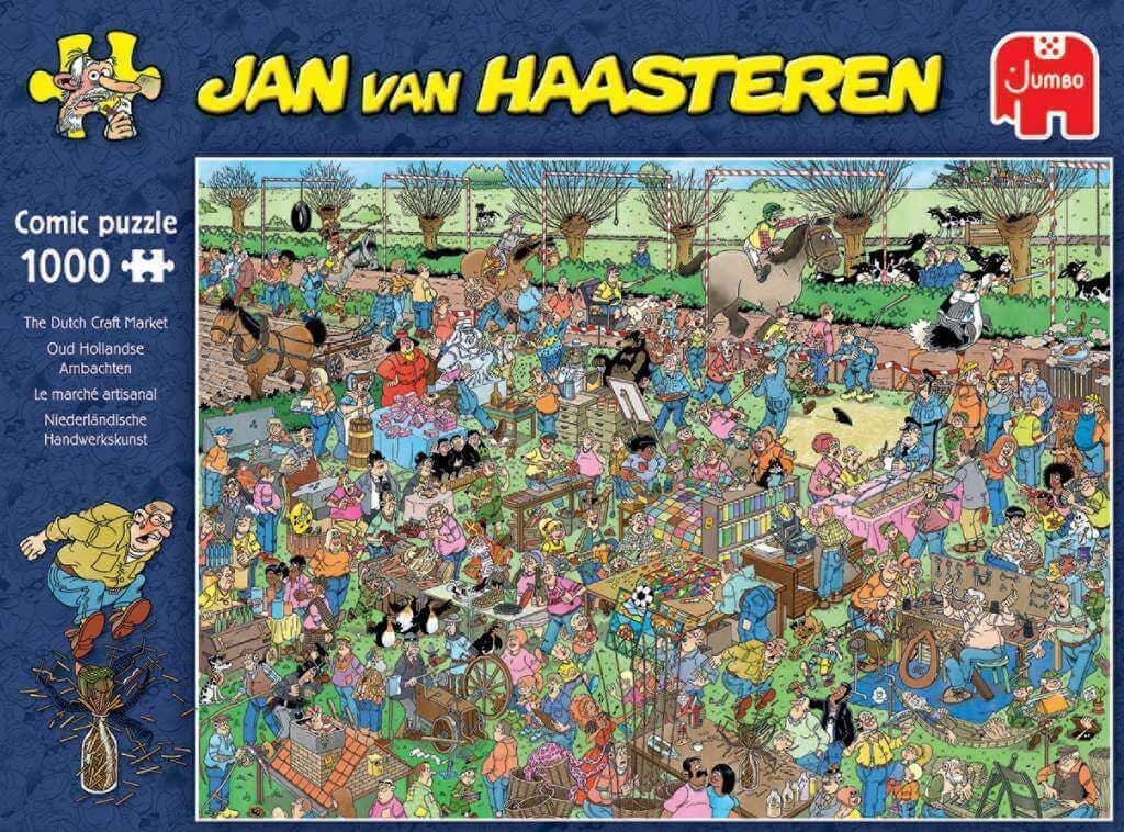 Jan van Haasteren - The Dutch Craft Market - 1000 Piece Jigsaw Puzzle