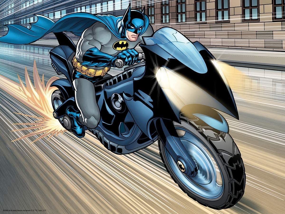 Kidicraft - DC Batman - Batcycle - 500 Piece Jigsaw Puzzle