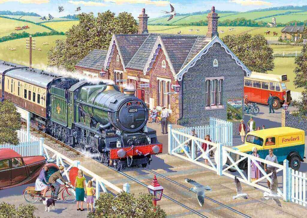Otter House - Village Station - 1000 Piece Jigsaw Puzzle