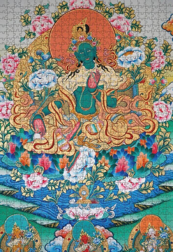 Pomegranate - Green Tara - 1000 Piece Jigsaw Puzzle
