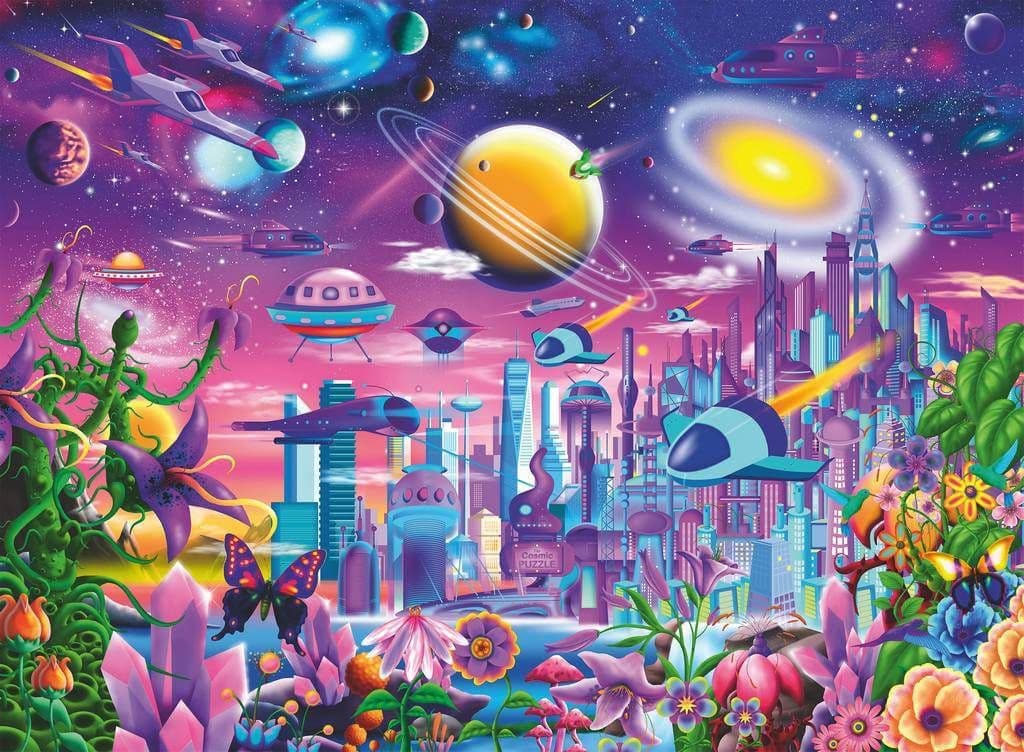 Ravensburger - Cosmic City - 200XXL Piece Jigsaw Puzzle