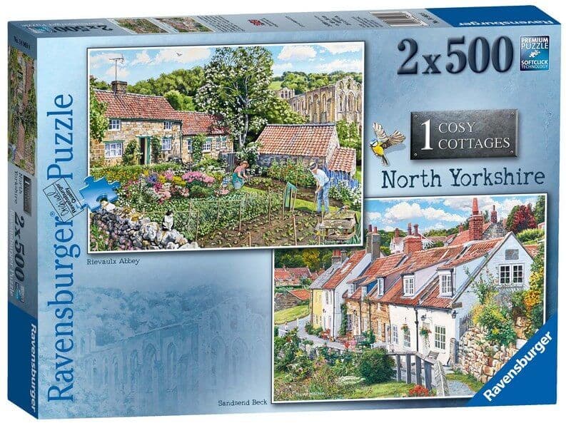 Ravensburger Cosy Cottages - North Yorkshire, 2 × 500 pieces jigsaw puzzle