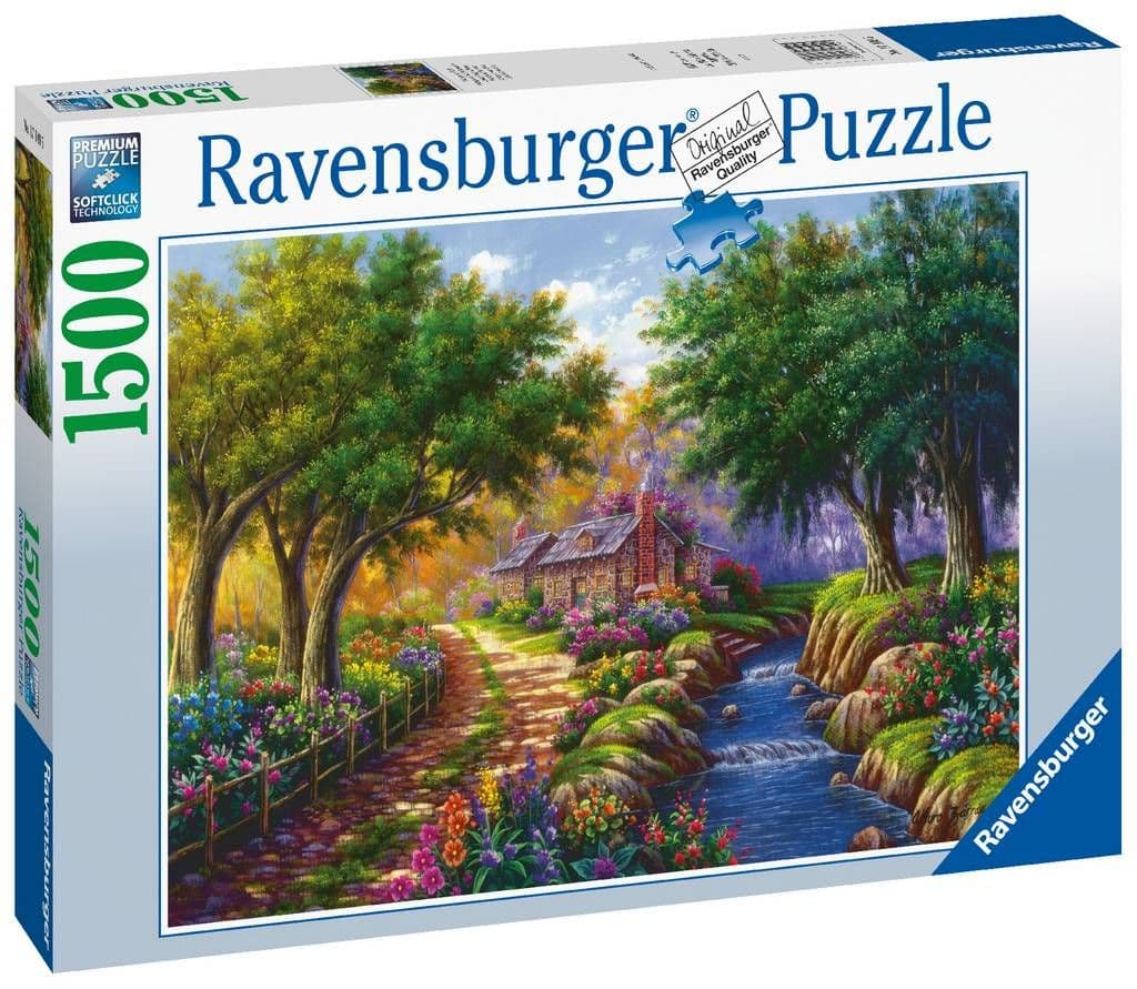 Ravensburger - Cottage by the River - 1500 Piece Jigsaw Puzzle
