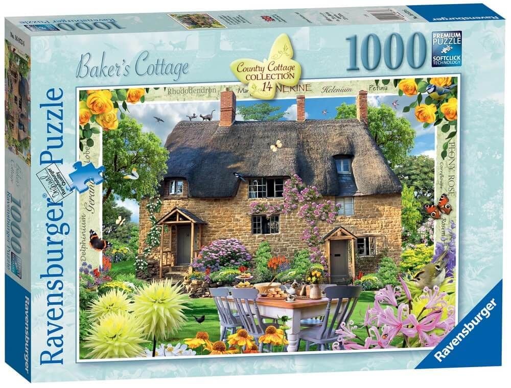 Ravensburger - Country Cottage - Baker's Cottage - 1000 Piece Jigsaw Puzzle