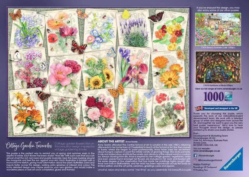 Ravensburger - Cottage Garden Favourites - 1000 Piece Jigsaw Puzzle