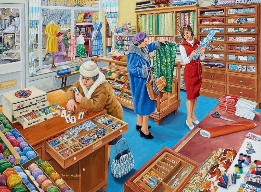 Ravensburger Happy Days at Work - The Haberdasher, 500-piece jigsaw puzzle