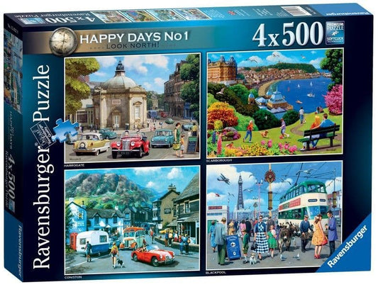 Ravensburger - Happy Days No 1- Look North 4 x 500 Piece Jigsaw Puzzle