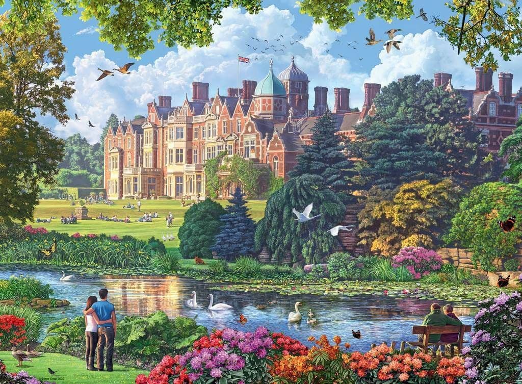 Ravensburger - Happy Days No 5 - Royal Residences - 4 x 500 Piece Jigsaw Puzzle