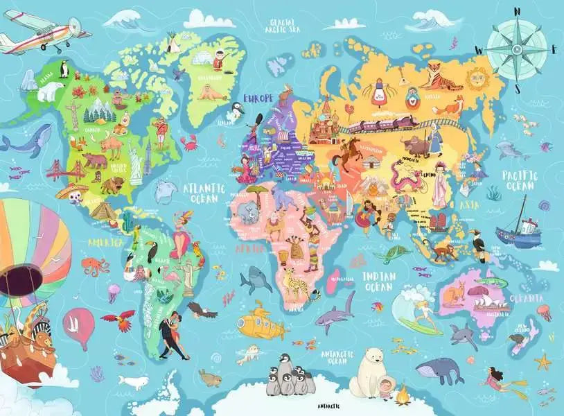 Ravensburger - Map of the World - 100XXL Piece Jigsaw Puzzle