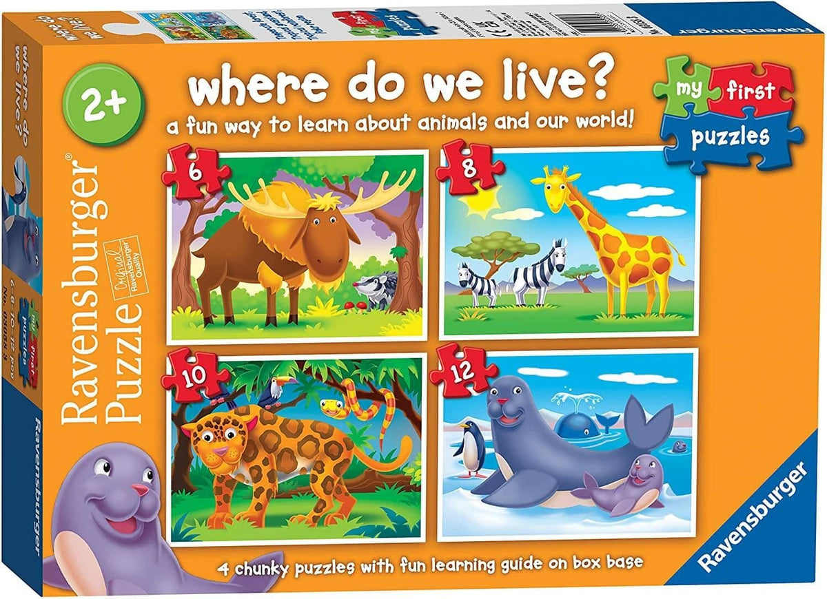 Ravensburger My First Puzzle - Where Do we Live? Jigsaw Puzzle