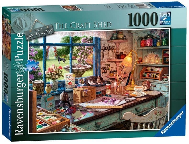 Ravensburger - My Haven No 1 - The Craft Shed -1000 Piece Jigsaw Puzzle