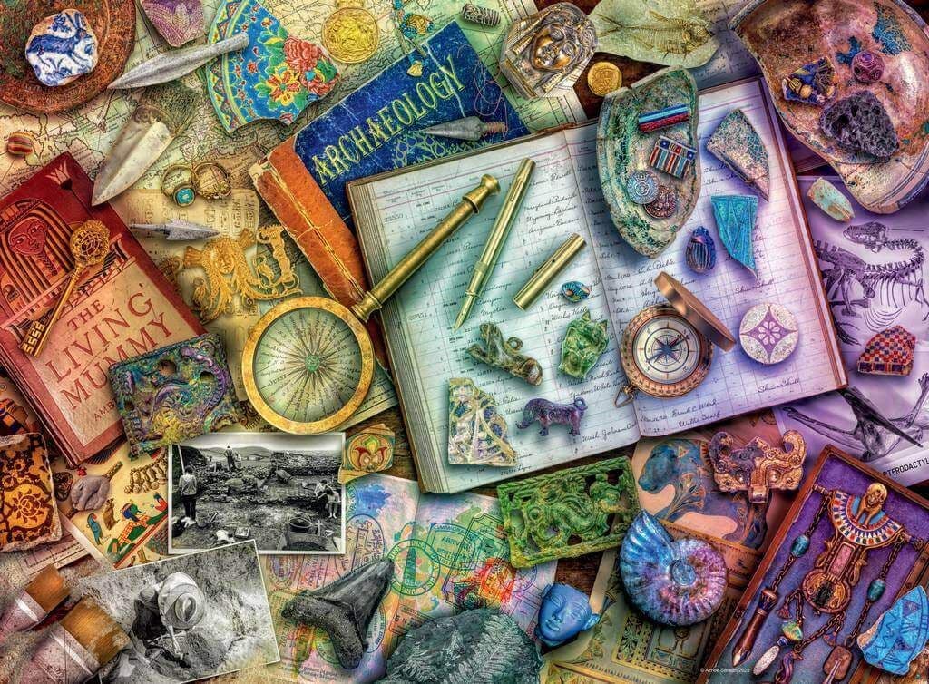 Ravensburger The Archaeologist's Desk, 500-piece jigsaw puzzle