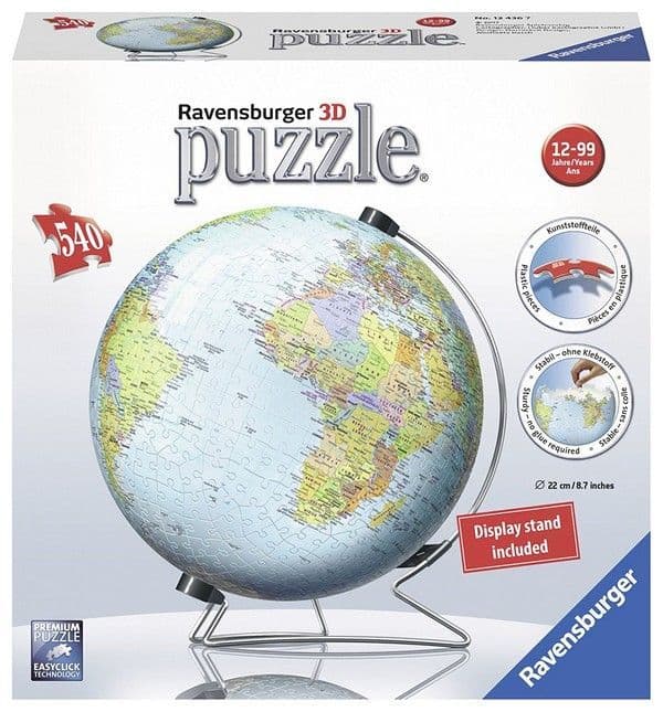 Ravensburger The World on V-Stand 3D Jigsaw Puzzle