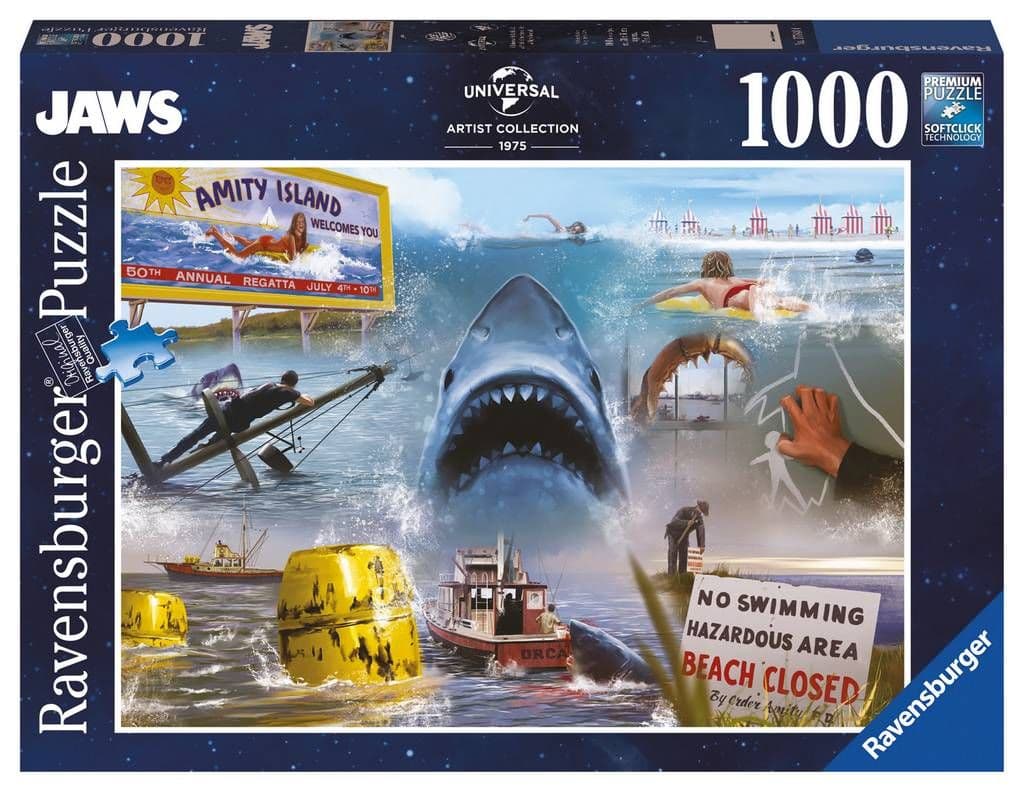 Ravensburger - Universal Vault Collection Jaws - 1000 Piece Jigsaw Puzzle
