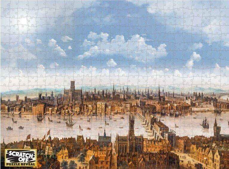 University Games - London Scratch Off Puzzle - 500 Piece Jigsaw Puzzle
