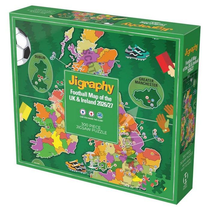 Happy Puzzle - Jigraphy Football 2026/27  - 300 Piece Jigsaw Puzzle