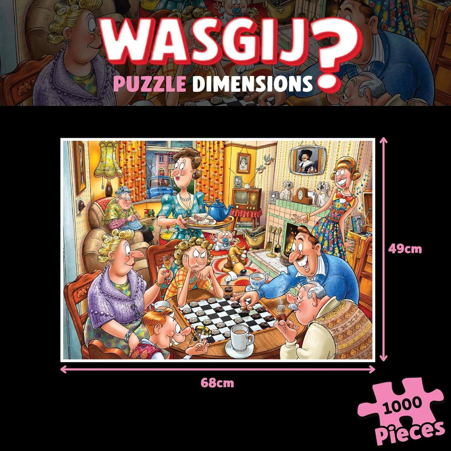 Wasgij - Destiny 25 Games Night! - 1000 Piece Jigsaw Puzzle