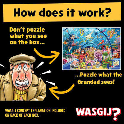 Wasgij - Original 43 Aquarium Antics!  - 1000 Piece Jigsaw Puzzle