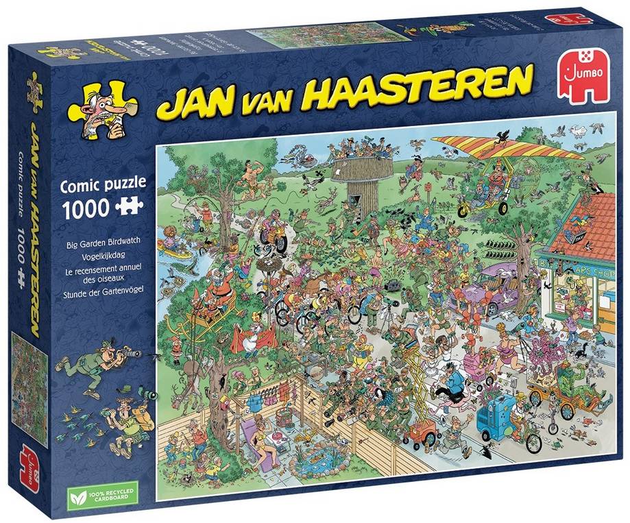 Jan van Haasteren - Big Garden Birdwatch - 1000 Piece Jigsaw Puzzle