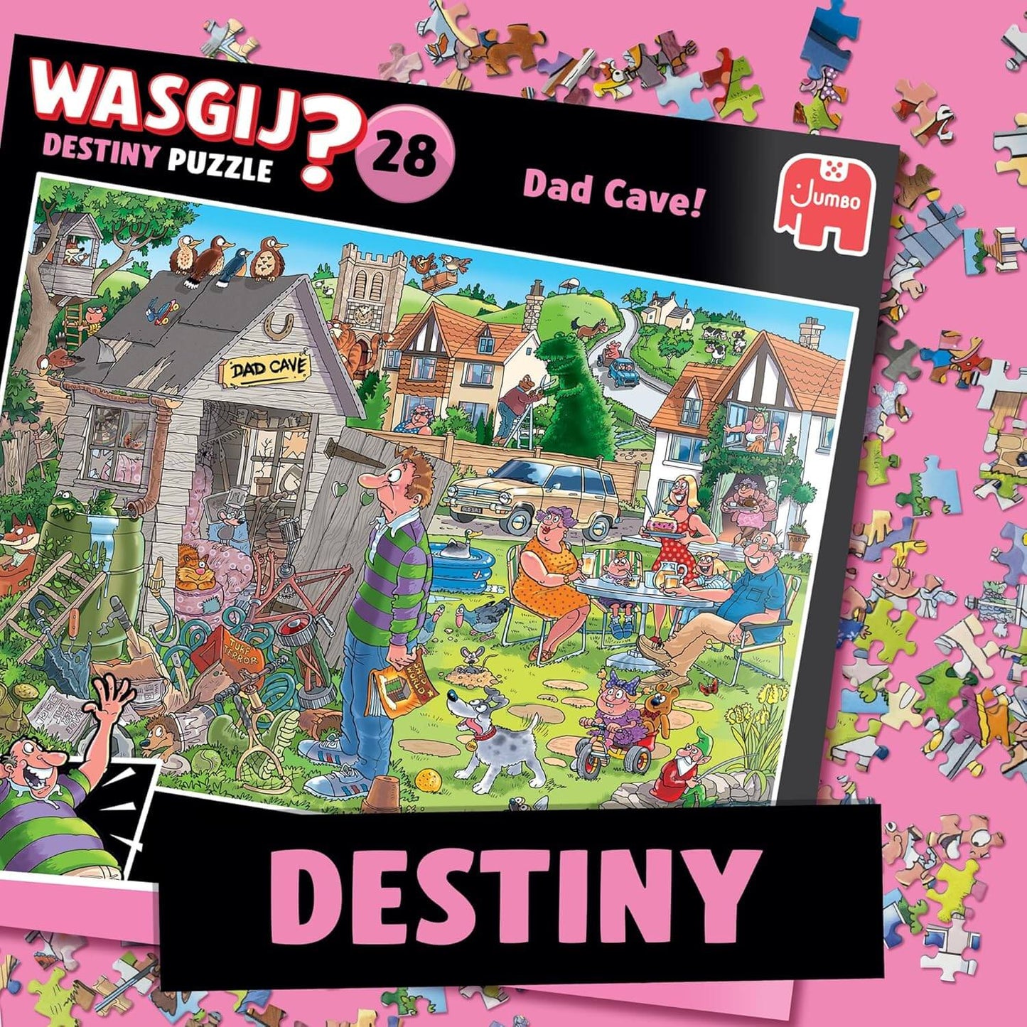 Wasgij - Destiny 28 Dad Cave! - 1000 Piece Jigsaw Puzzle