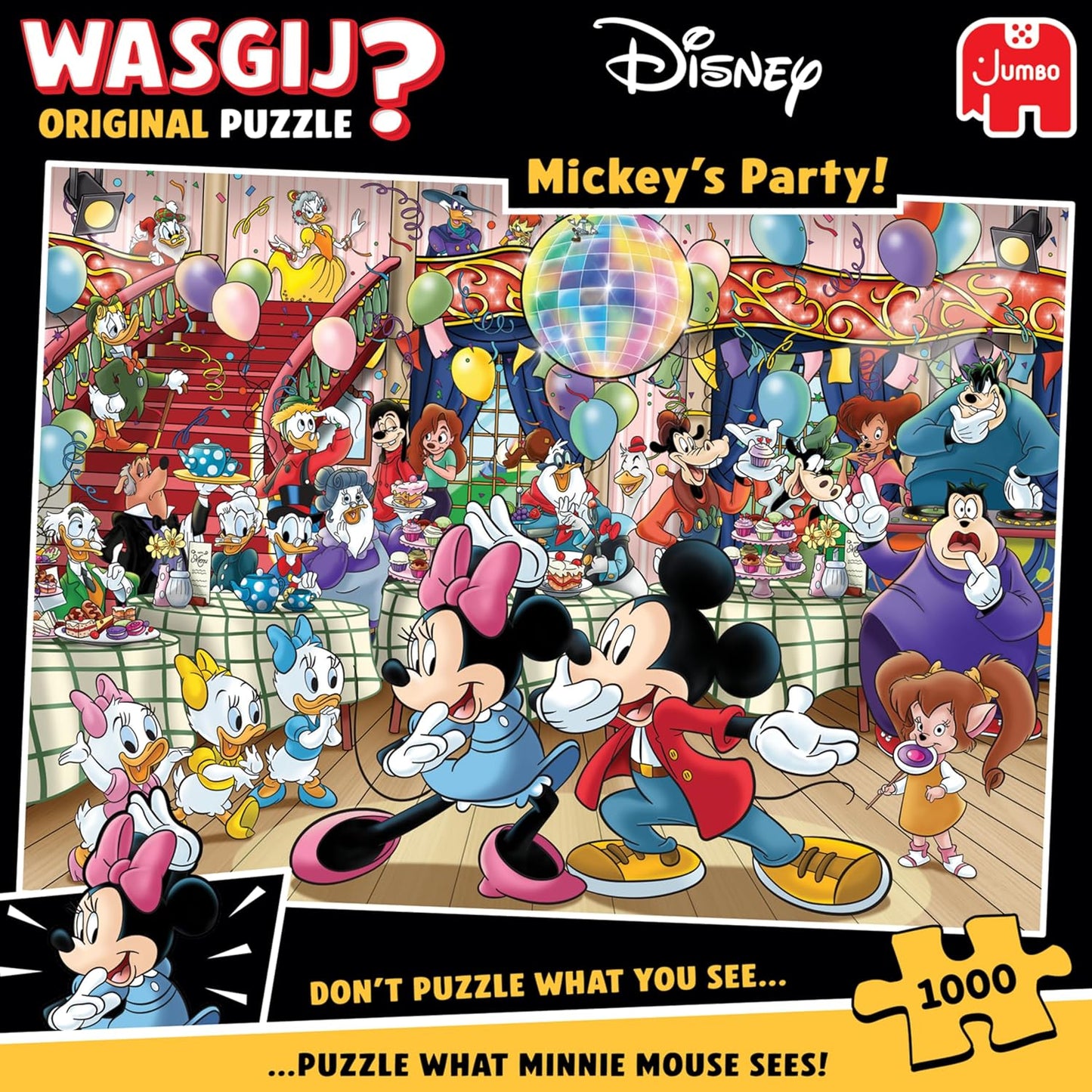 Wasgij - Original Disney Mickey's Party! - 1000 Piece Jigsaw Puzzle